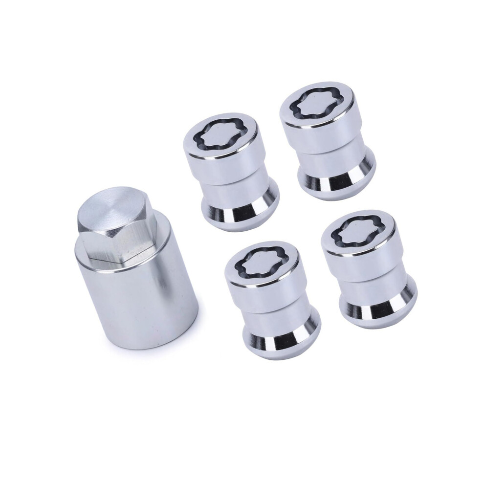 4 Pieces Secure Locking Wheel Fasteners M12x1.5 Ball Seat Design 7751001594755