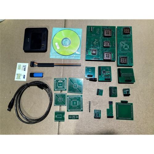 Outil de Programmation de Puce ECU Auto XProg-M V6.50 avec Adaptateurs Complets et Dongle USB