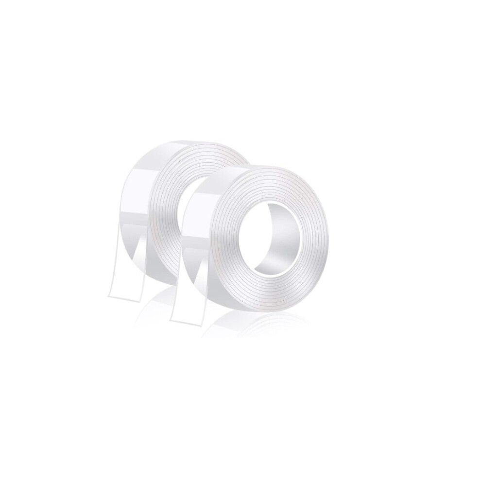 2 Pack Nano Tape Non-Marking Double-Sided Adhesive 3M Transparent 300 X 3 X 0.2 Cm 7314280372324