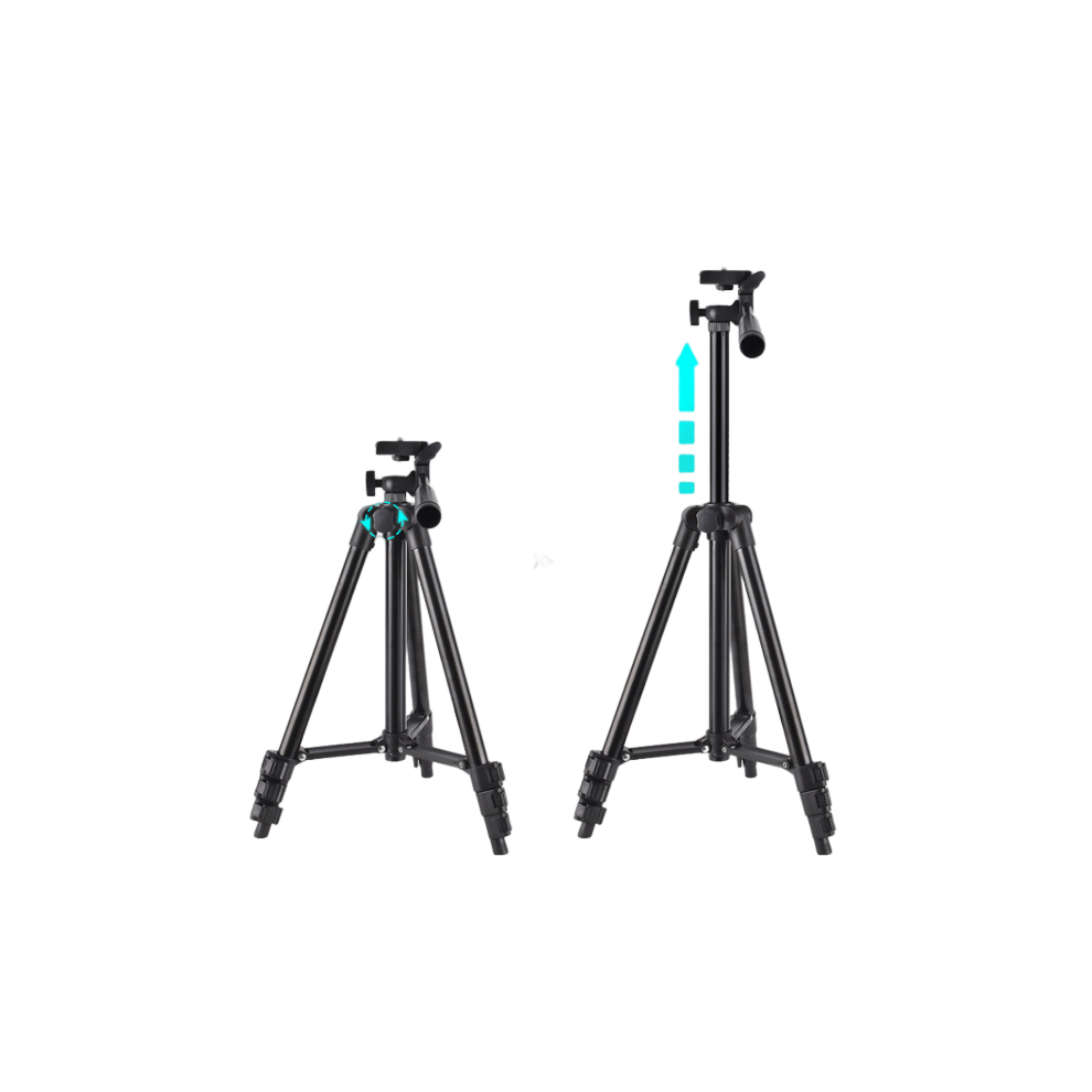 Aluminum Alloy Portable Desktop 360 Degree Rotation Tripod Silver 7314280301768