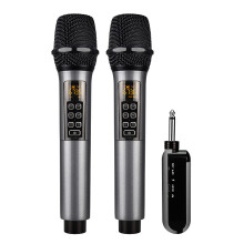 Kabelloses Mikrofon im 2er-Pack / Bluetooth Reverb mit Android-Anschlusskabel Black
