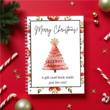 3X Christmas,Gift Card Book for Christmas Surprises  Every Page DIY Personalized Xmas Gifts