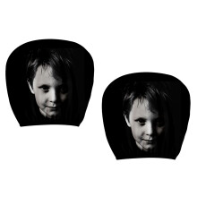 Auto Seat Protectors Funny Face Decoration Patterns Easy-Type B