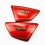 4x Red Motorcycle Battery Side Cover Frame Side Covers Panels for  GN125 GN 125 2