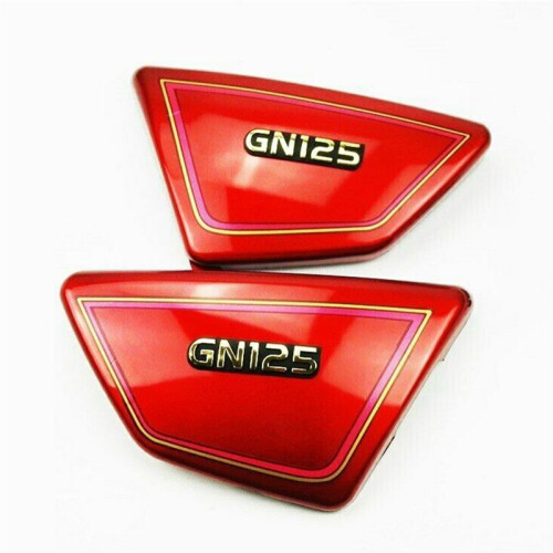 4x Red Motorcycle Battery Side Cover Frame Side Covers Panels for  GN125 GN 125 1