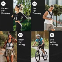 Gilet de Course Léger, Ajustable et Réfléchissant avec Poche pour Téléphone - Idéal pour le Jogging et les Marathons