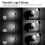 AK-R22 Flash Collapsible Diffusion Dome Diffuser Silicone Soft  Diffuser for  V1/ V1pro Round  Flash V100 5