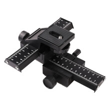 1/4 inch schroefgat 4-weg macro scherpstelling railschuif