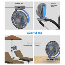 USB Charging Wireless Electric Fan 10000mAh Battery Portable Clip Ceiling Fan for Home Outdoor 4 Speed Adjustable A