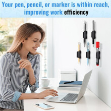Adhesive Pencil Holders for Desk, 40 PCS Silicone Pencil Holder for Desk, Holder, for School Accessories