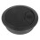 20 Pcs Black 70mm Dia Round Plastic Cable Hole Covers for Computer Desk 5