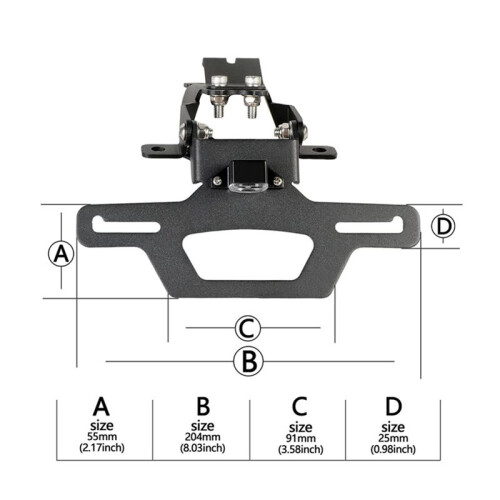 Kennzeichenhalter mit LED-Blinker für  CBR400R, CBR500R und CB500 1