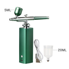 (green) Nail Airbrush Air Compressor Portable Airbrush For Nail Cake Tattoo Makeup Air Brush Nail Art Paint Compressor Oxygen Injection