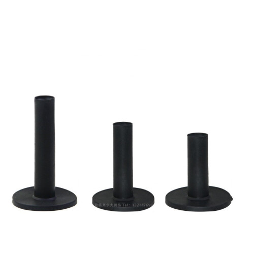 Rubber golf tees or driving range hitting mats, 3 sizes 58/68/85 mm 3-pack Black