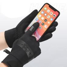 Warme Winterhandschuhe für Touchscreens, wind- und wasserdicht Black L