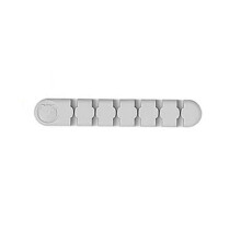 Selbstklebender Kabelhalter / Kabelverteiler mit 6 Schlitzen White