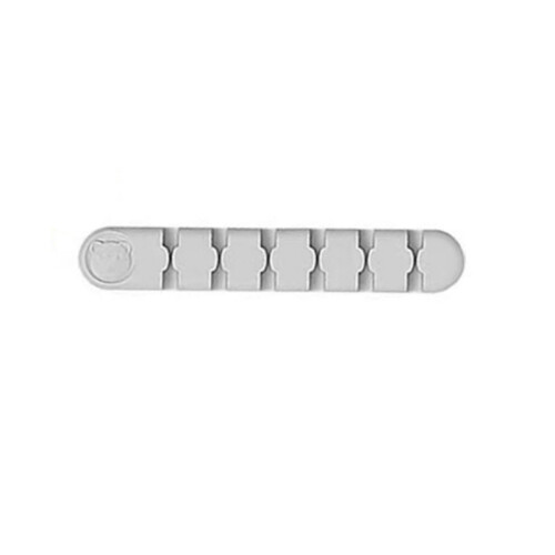 Selbstklebender Kabelhalter / Kabelverteiler mit 6 Schlitzen White