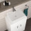NES Home Nes Home 600mm White Moisture Resistant Vanity Cabinet Worktop 2
