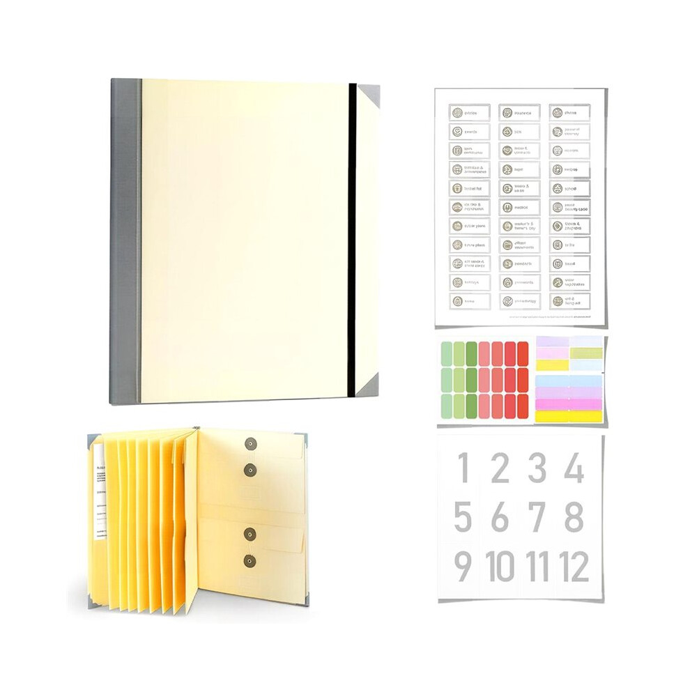 Portable in Case I Go Missing Binder Multiple Pockets File Storage ...