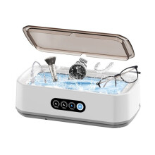 Ultraschallreiniger – 650 ml – Silber – 49.000 Hz – 3 Timer-Einstellungen