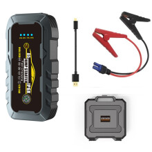 Zasilacz Awaryjny do Samochodu 3000A, Akumulator Samochodowy O Dużej Pojemności 12 V i Wodoodporny Mobilny Powerbank
