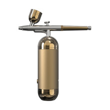(Gold) Airbrush Nails with Compressor Portable Airbrush Nail Machine for Nail Art Painting Crafts Airbrush Spray Gun with Compressor
