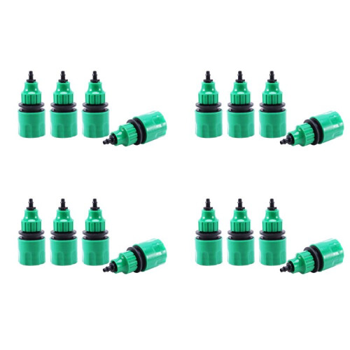 Garden Hose Pipe One Way Adapter Tap Connector Fitting for Irrigation 16-Pack 1