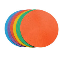 18 PCS Spot Markers , Floor Spot , Round Non Slip Rubber Floor Agility Dots for Gym Soccer Basketball