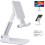 Foldable Smartphone and Tablet Stand. Adjustable Multi-Angle Stand with Extendable Arm for iPhone 11, iPad, Huawei (White) 1