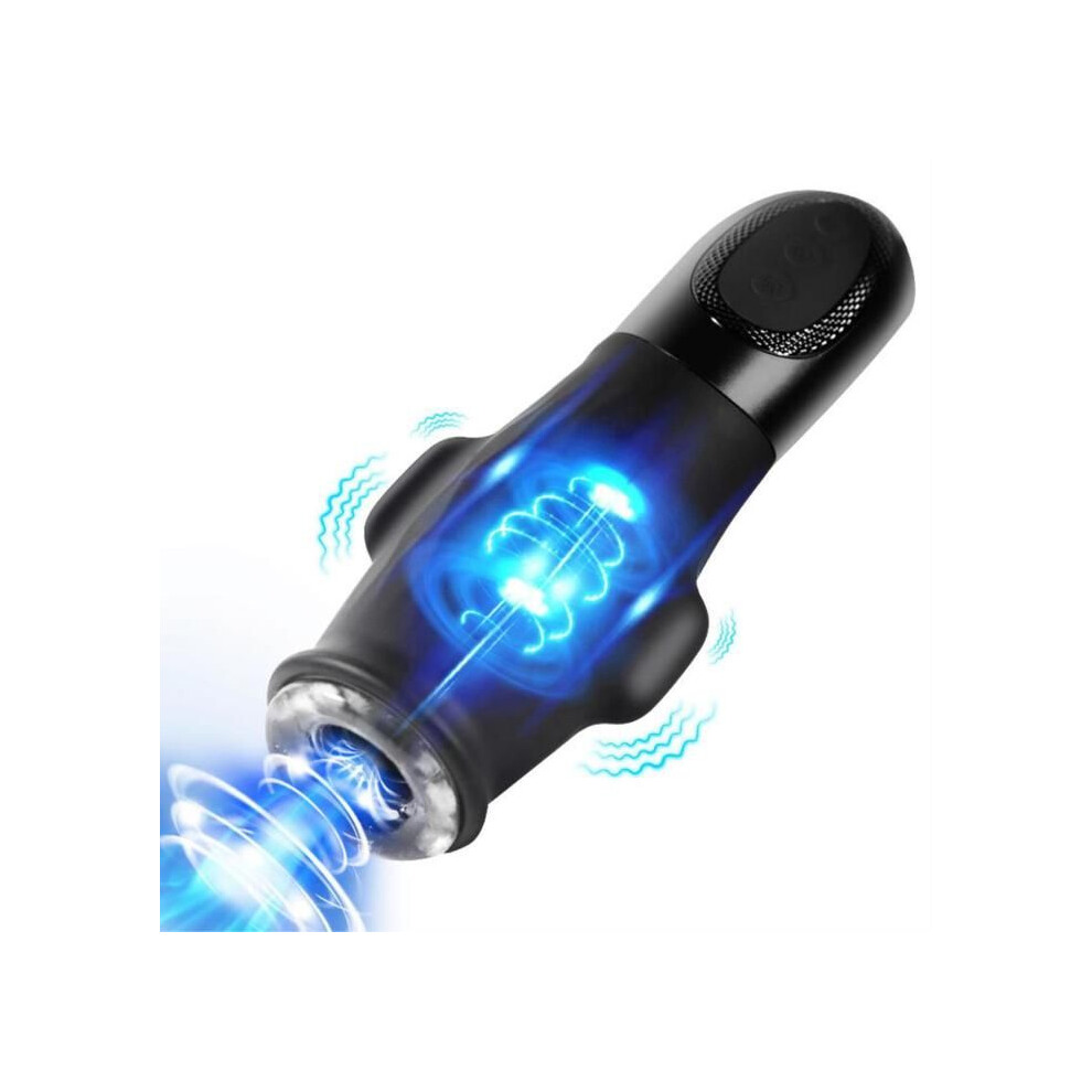 Black Rechargeable Personal Massager For Men Â Dual Motor, Adjustable Suction, Targeted Stimulation Â Intimate Wellness Device