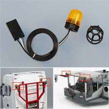 Beacon Light RC Rotating LED Engineering Lamp for 1/14 Excavator for RC Truck Trailer Tipper for 770S