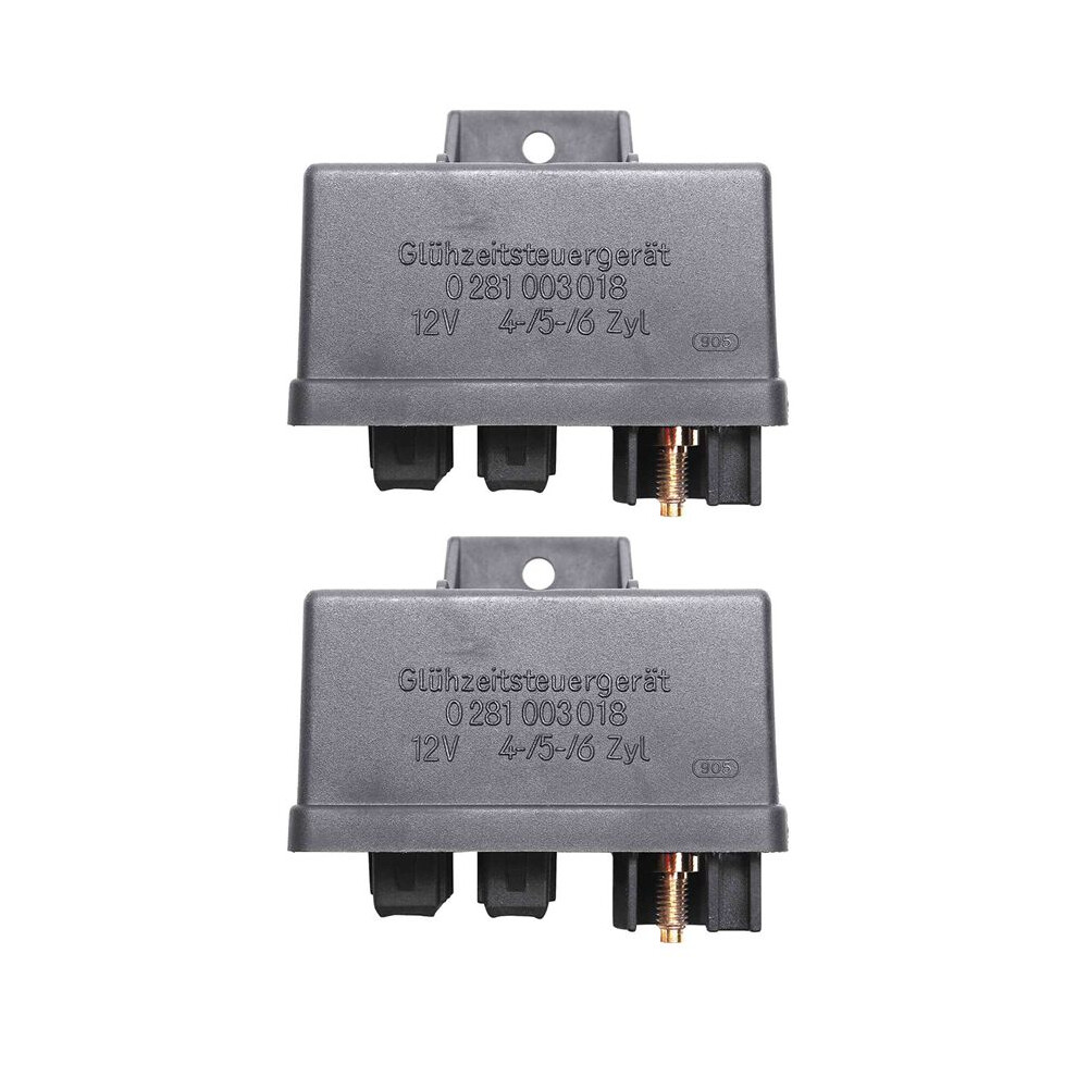 2X Ignition Glow Plug Relay For - Lancia 0281003018 51771823, 51888255, 60816316 Black 6033075675761