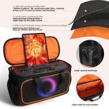Speaker Carry Case for PartyBox the Go2 Speaker Storage Tote Bag Travel Protective Carrying Bag