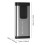 Rechargeable LED Keychain Flashlight 100dB Buzzer Alarm Back Clip Design EDC Flashlight 200LM Ultra-Thin Black 7