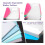 Document Folder A4, 12 Pcs Expandable Transparent Wallets with 11 Holes, Press Stud for Organising Documents 4