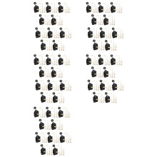 50Pcs 31MM Long Shaft DIY Quartz Clock Movement Mechanism Hands Kit Wall Clock Movement Repair Tool Parts Accessories