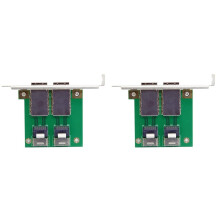 2X SAS Cable SAS SFF-8088 2 Port to SAS Cable SAS 36Pin SFF-8087 PCBA Female Adapter with PCI Bracket