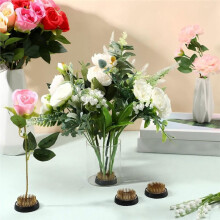 Lot de 8 Supports à Fleurs Ronds en Laiton pour Vases et Arrangements Floraux (Fixation, Épingles)