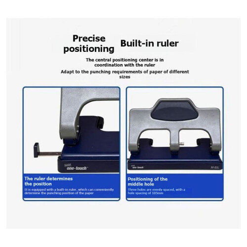 A3 Hole Puncher, Three-Hole Binding Tool, for Binding Documents, Files, Vouchers, and Financial Documents. 1