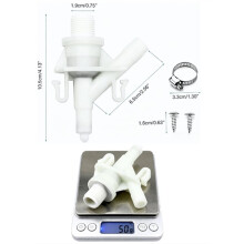 Ny Plast Vattenventil Kit 385311641 för 300-Serien för Sealand Toalett Ersättning RV Toalett Vattenventil R1I4