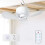 Silent Operation Ceiling Fan Light USB Rechargeable EnergySaving Hanging Fan Light with Remote Control Ceiling Lamp A 8