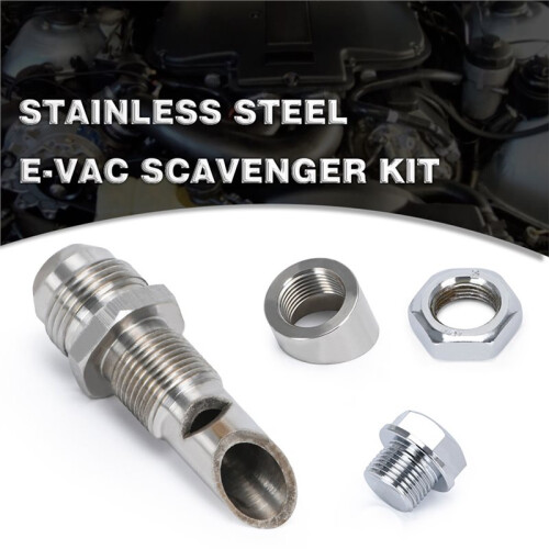 Stainless Steel Exhaust Pipe Special Joint Catch Can Vent for E-VAC Scavenger Kit Includes T304 SS E-VAC 1