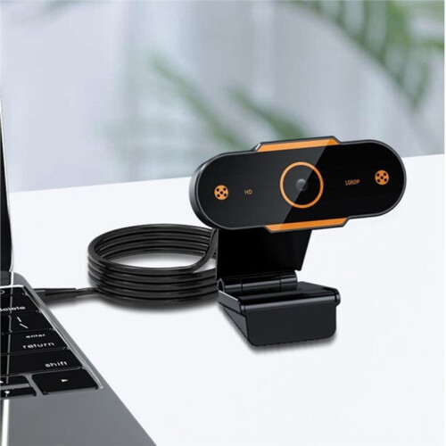 1080P HD Webcam Camera Auto Focus Webcam CMOS USB Computer PC Camera with Mic for Video Calling Network Teaching Meeting