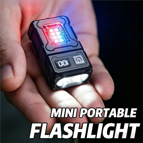 USB Rechargeable LED Flashlight Portable Magnet Work Light Super Bright Camping Light COB Emergency Flashlight 2