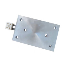 Élément Chauffant en Aluminium Moulé, 220 V, 1000 W, Six Trous, Trous M12, 200 X 125 mm