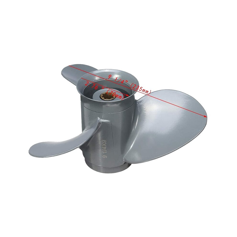 Propeller For Outboard Motor 8Hp 9.9Hp 10Hp 15Hp 20Hp 9 1/4 X 9 Boat Motor Aluminum Alloy Screw 58130-Zv4-009Ah 4712505778839