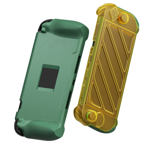 For  2 Top Cover Protective Case Portable Standable Cover TPU Soft Shell for  2 Game Console Case Yellow 1