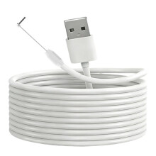Câble de Charge USB-C pour Sonnette pour Ring Doorbell /Pro 2024, 4 M, Installation Sans Perçage, Angle de 90
