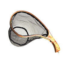 Compacts Fishing Kescher, Fischernetz mit Holzkonstruktion und-M