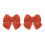 Bandeau à la mode, décorations d'écouteurs, 2 pièces,-Orange 1
